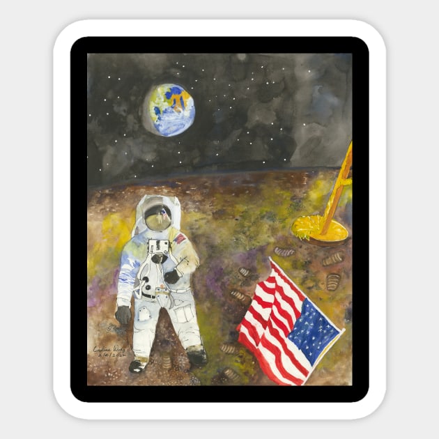 Apollo 11 Moon Landing Sticker by Cwang